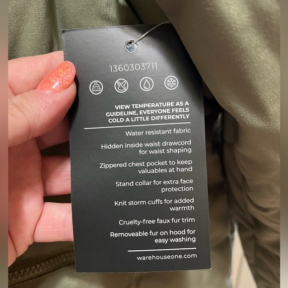 NWT - 4XL Box Quilted Puffer Jacket from Warehouse One Outerwear - Picture 5 of 15